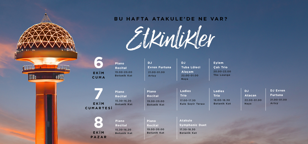 Atakule Haftalık Etkinlikleri