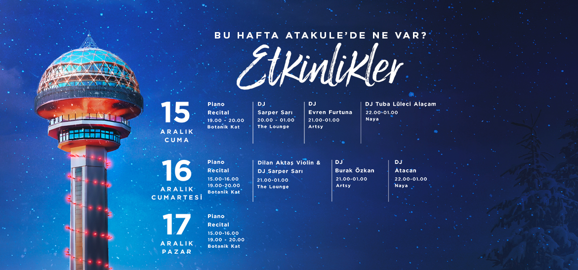 Atakule Haftalık Etkinlikler