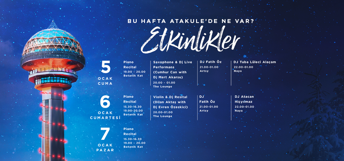 Atakule Haftalık Etkinlikleri