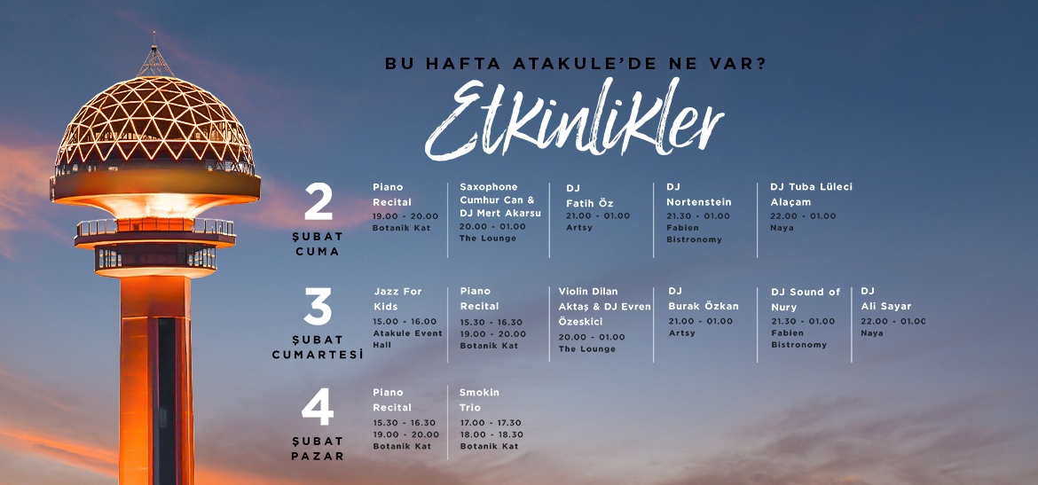 Atakule Haftalık Etkinlikleri