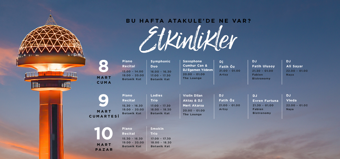 Atakule Haftalık Etkinlikleri